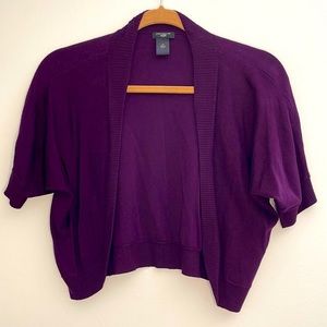 ANN TAYLOR short sleeves crop cardigan